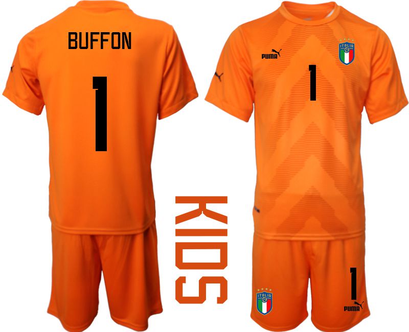 Youth 2022 World Cup National Team Italy orange goalkeeper #1 Soccer Jersey->netherlands(holland) jersey->Soccer Country Jersey